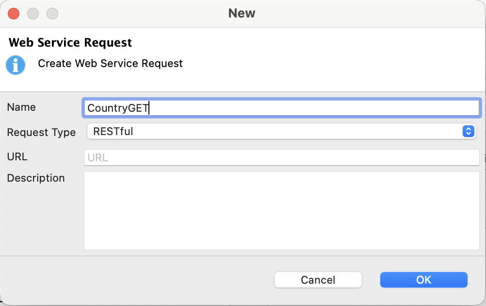 Web Service Request Dialog