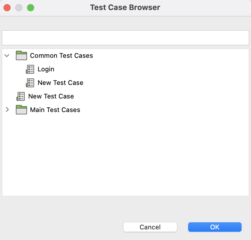 Test case browser