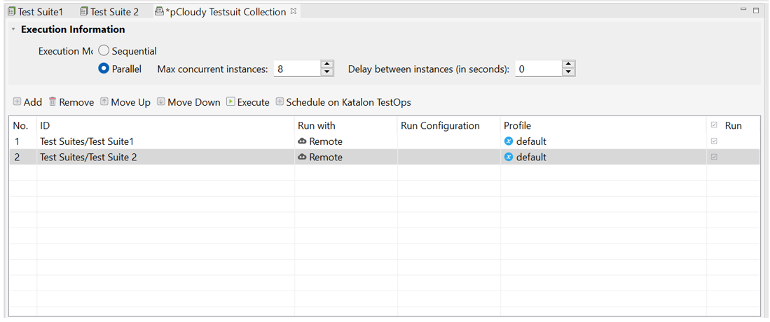 Katalon Studio - parallel exectution