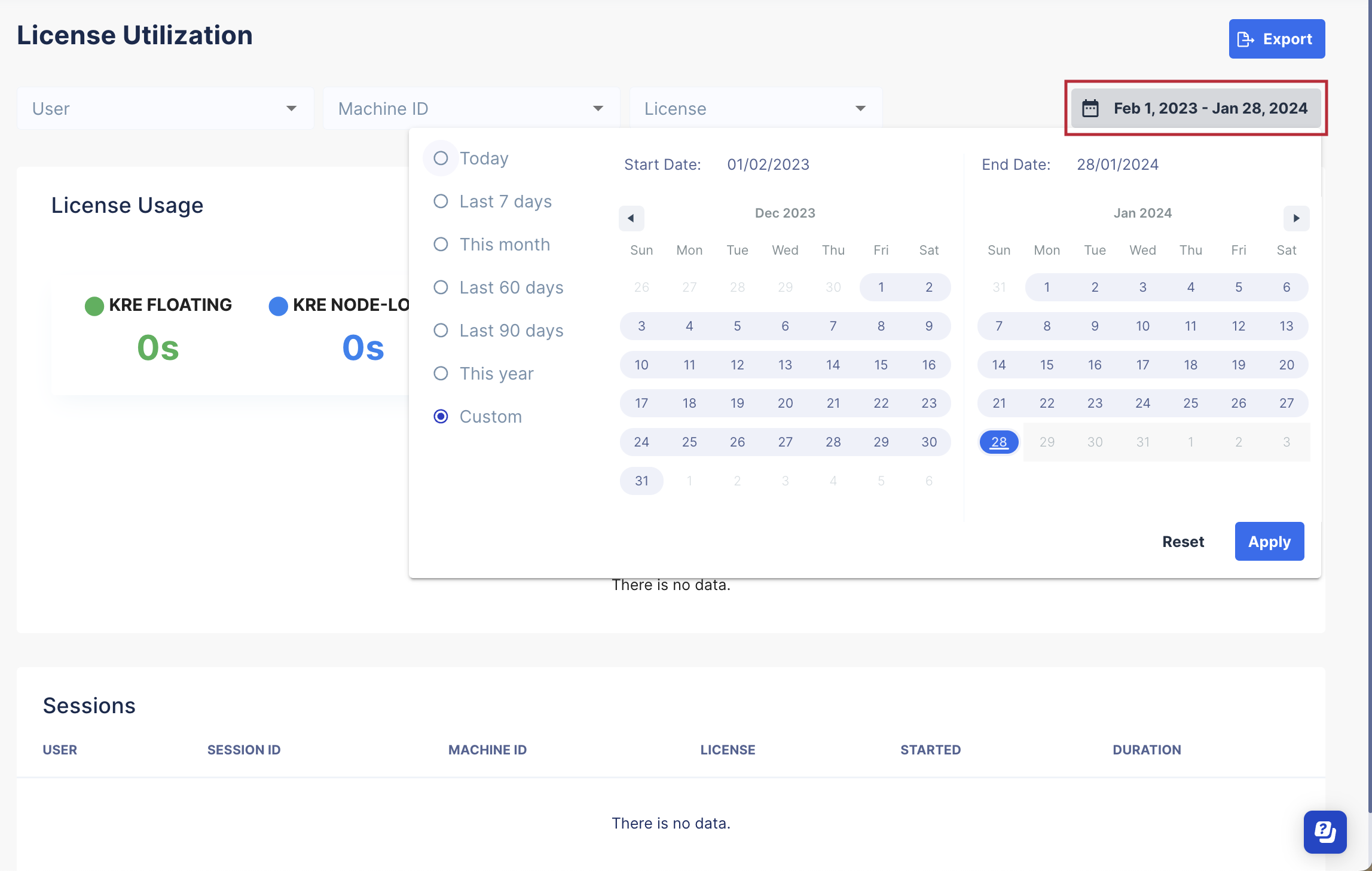 Date time picker